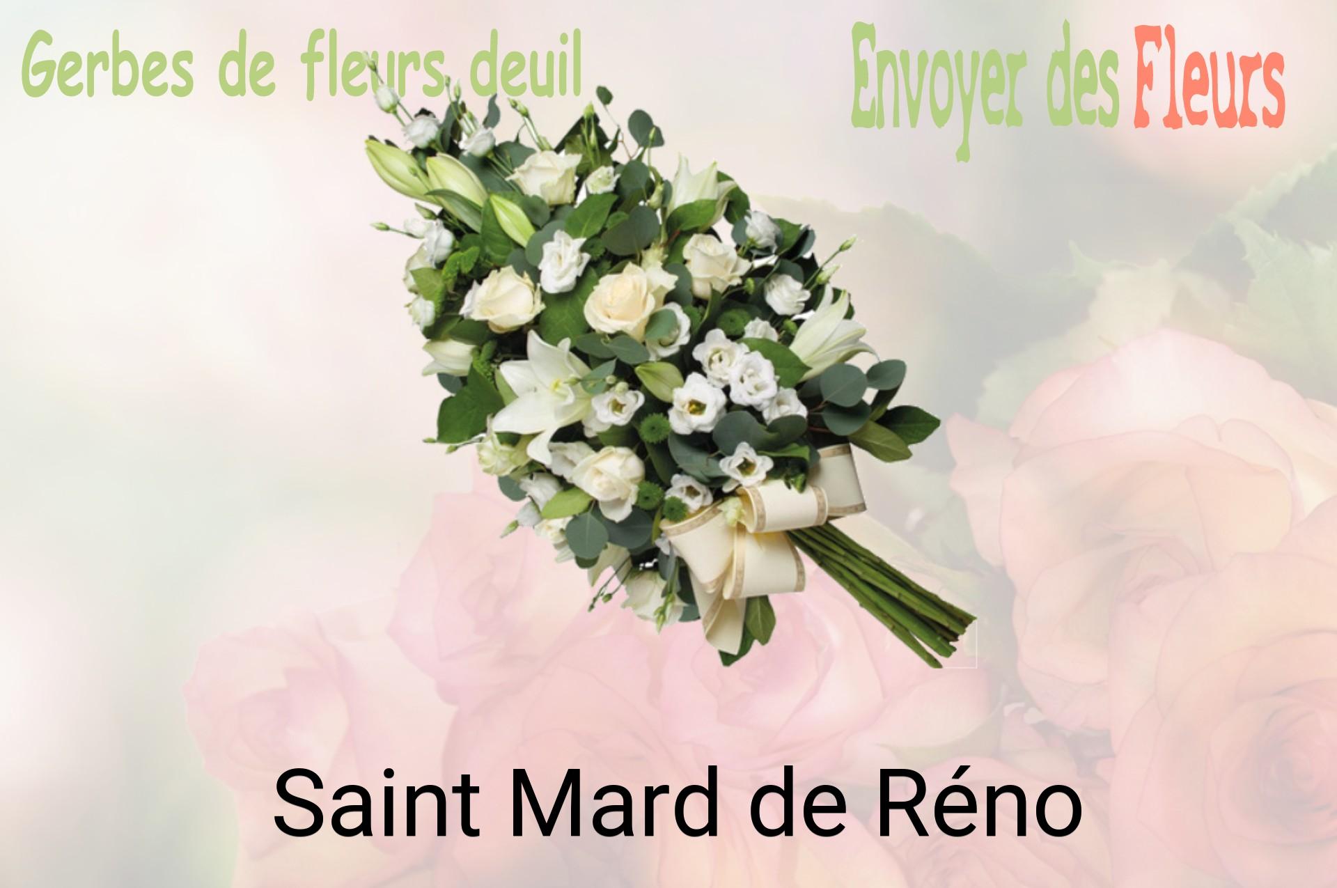 Gerbe de fleurs de deuil livrée à Saint-Mard-de-Réno